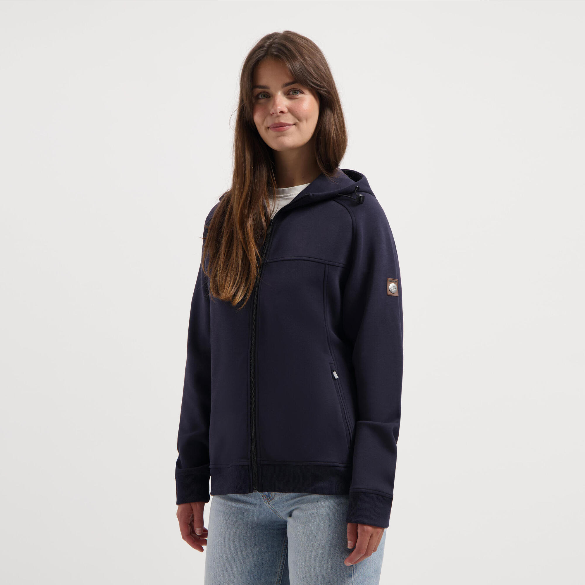 Travelin' - Stine Femmes - Cardigan À Capuche - Sweat - Bleu Marine - Pull - Bleu - Decathlon