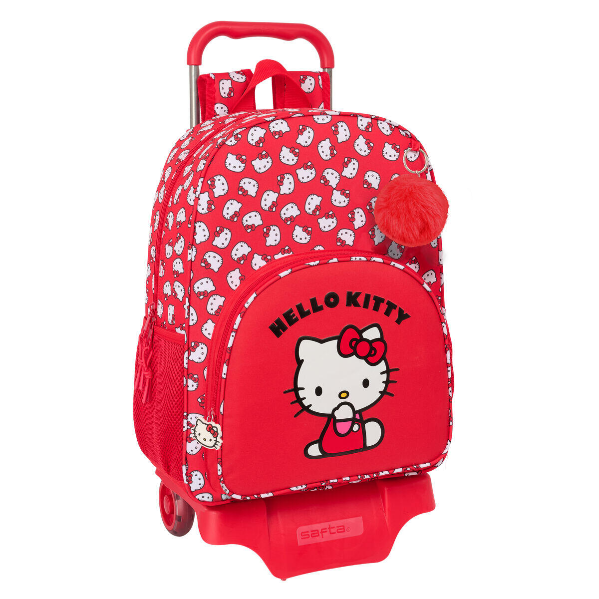 Hello Kitty - Cartable À Roulettes Hello Kitty Iconic Rouge - Sac À Dos - Rouge - Taille Unique - Decathlon