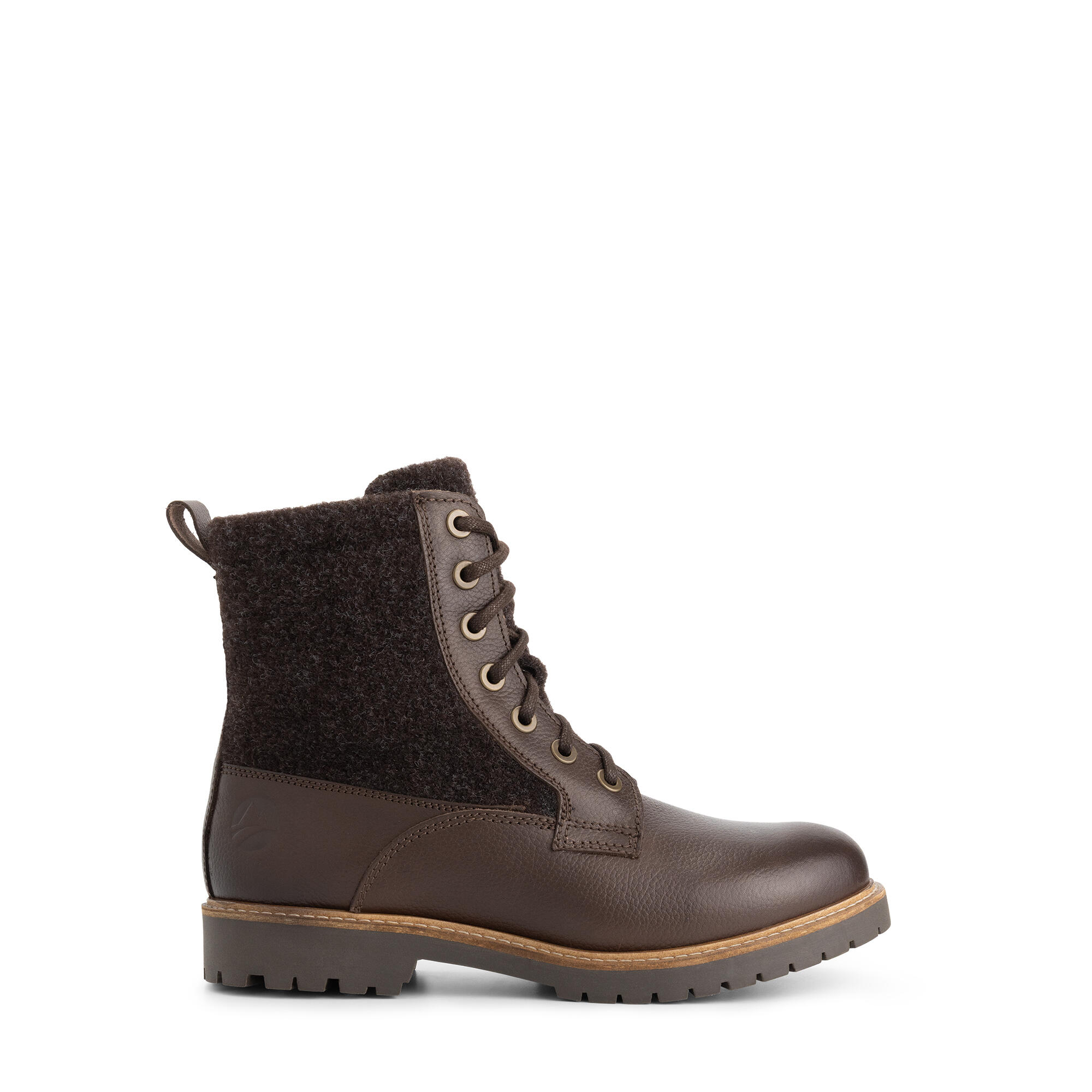 Botas con cordones Folge mujer - Lana/Fieltro - Negro 3/6