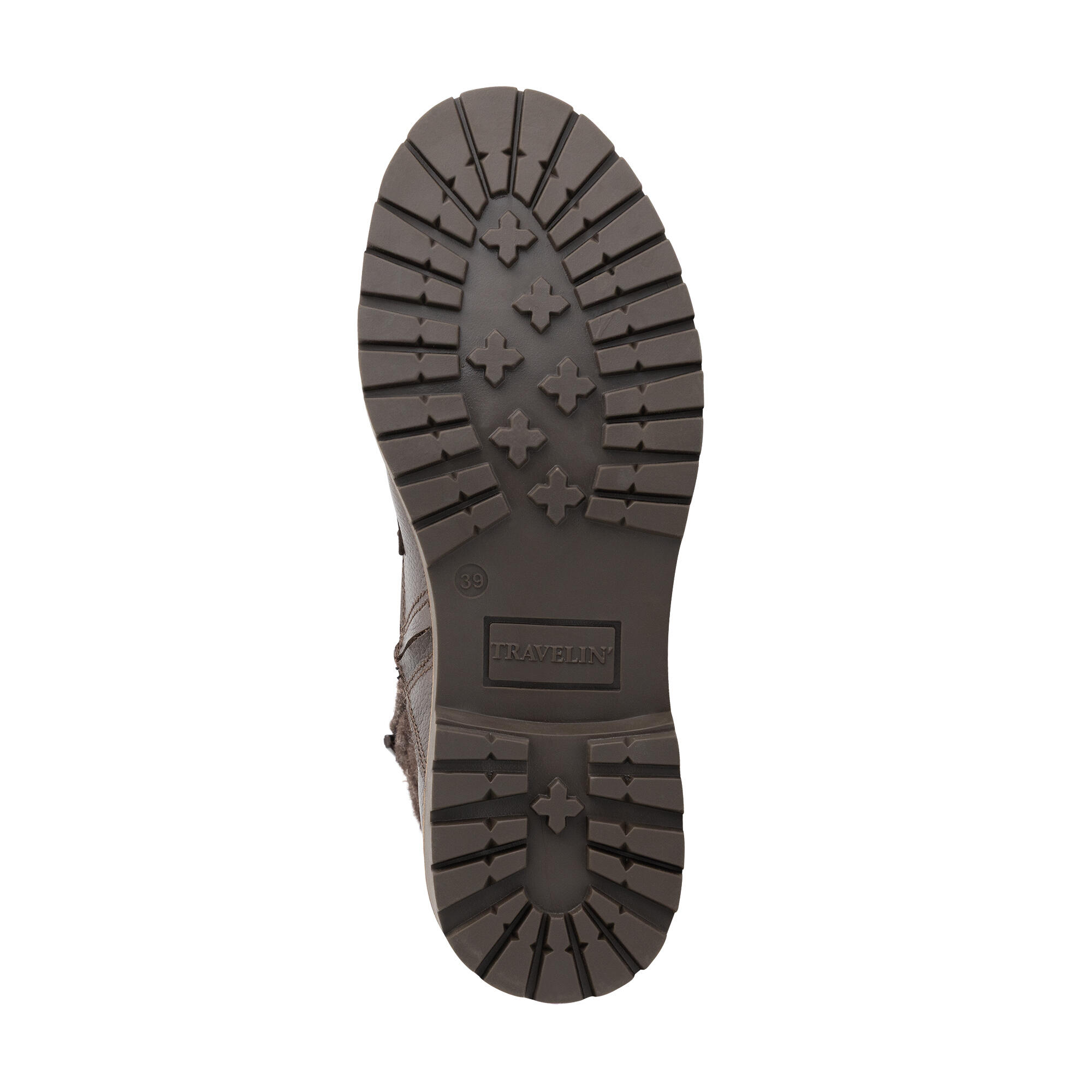 Botas con cordones Folge mujer - Lana/Fieltro - Negro 5/6