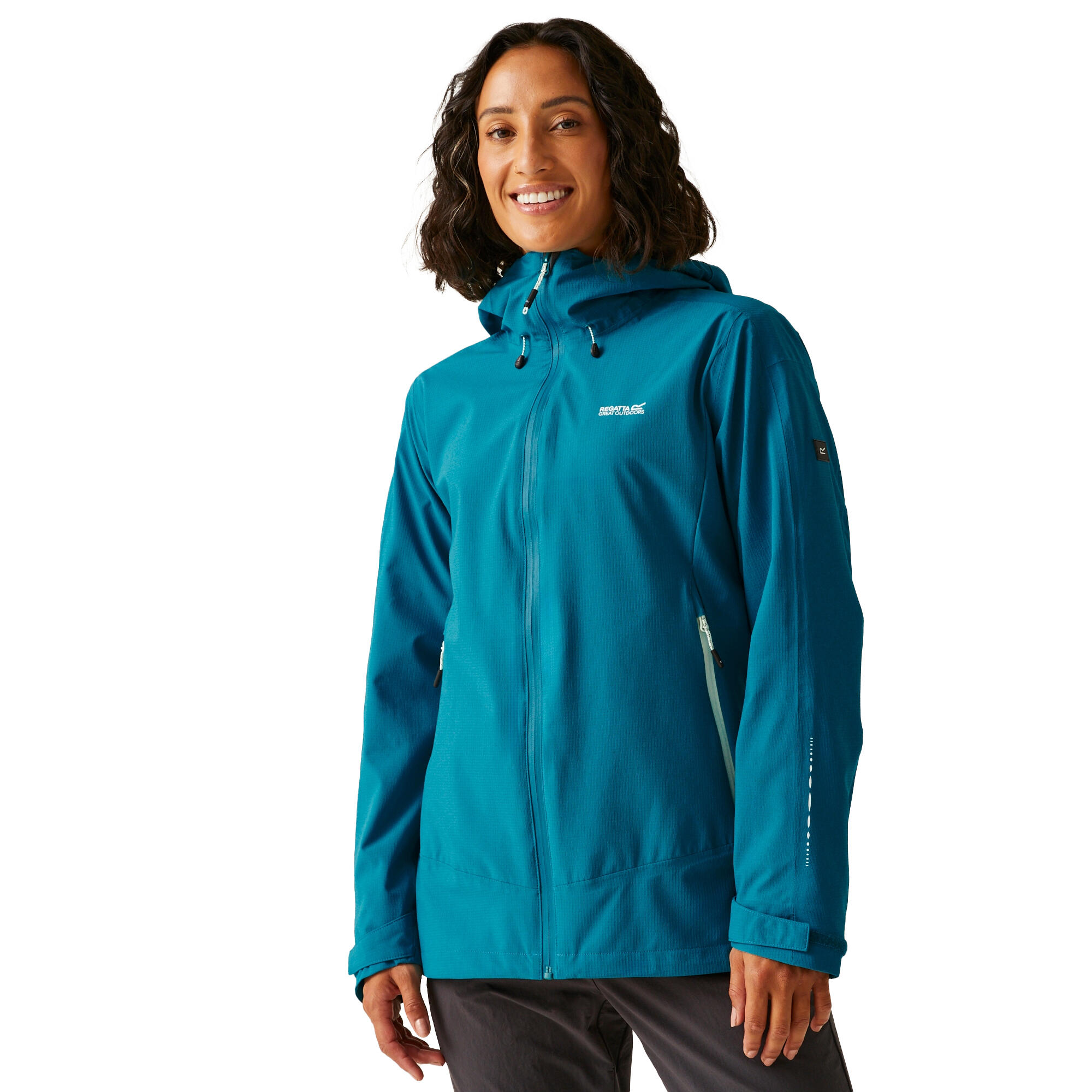 Dames Okara Waterdichte Jas (Exotisch pruim/Icy ochtend) 4/5
