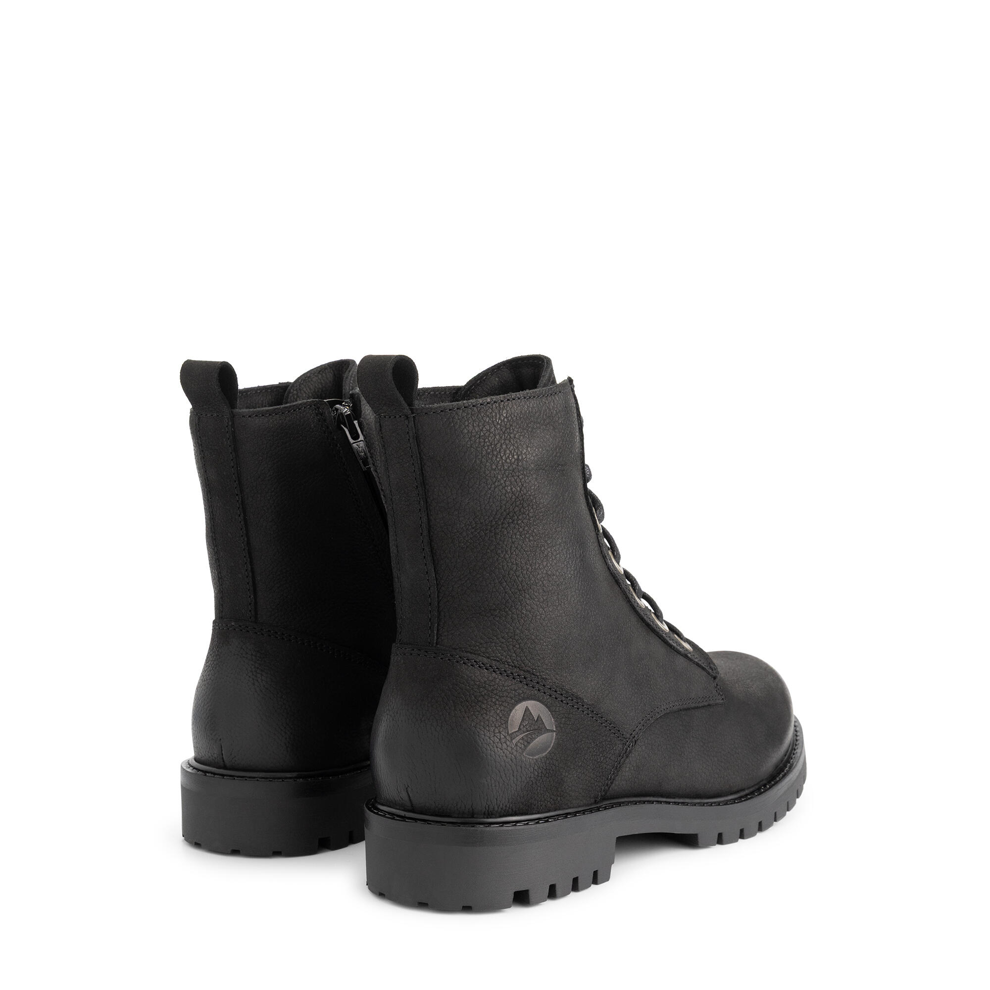 Akland Homme - Bottines à lacets - Nubuck - Fermeture éclair - Noir 2/6