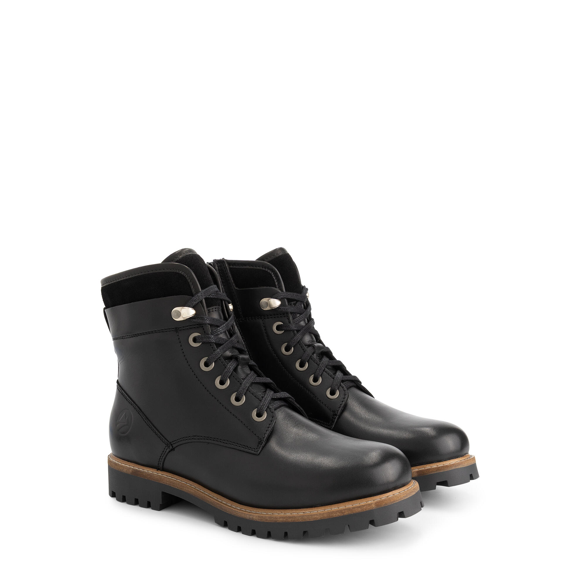 Travelin' - Karhamn Homme - Bottines À Lacets - Cuir - Noir - Bottes - Noir - Decathlon