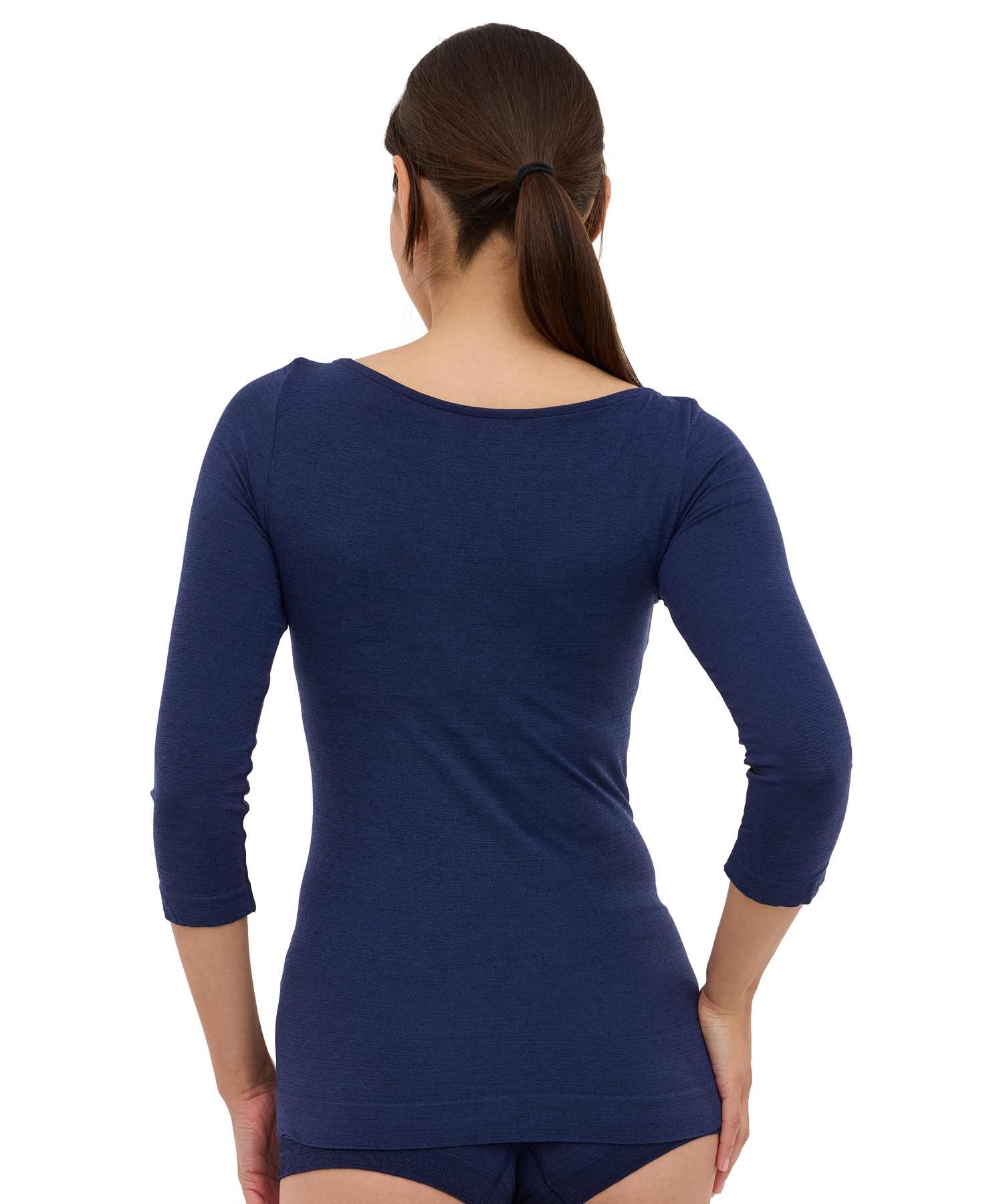Koszulka damska rękaw 3/4 z wełną Brubeck COMFORT MERINO 2/5