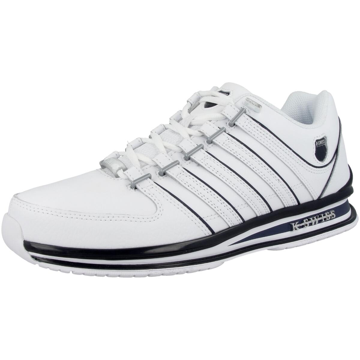 Zapatillas K-SWISS Rinzler de hombre en piel, blancas 4/5