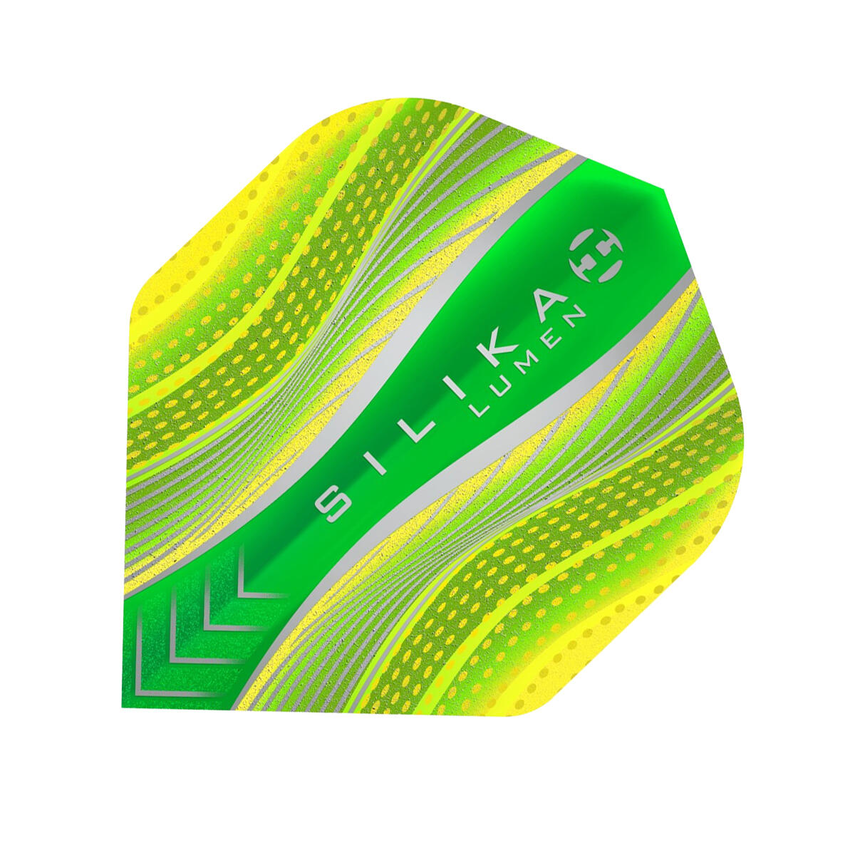 Plumas de Dardos Silica Lumen Packs de 3 Amarillo, Verde 4/4