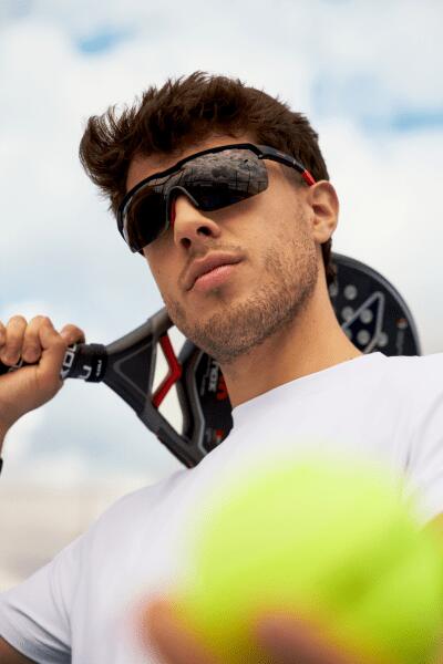 Gafas Deportivas NOX/MO FIGNON Tempo Negro/Rojo 2/5