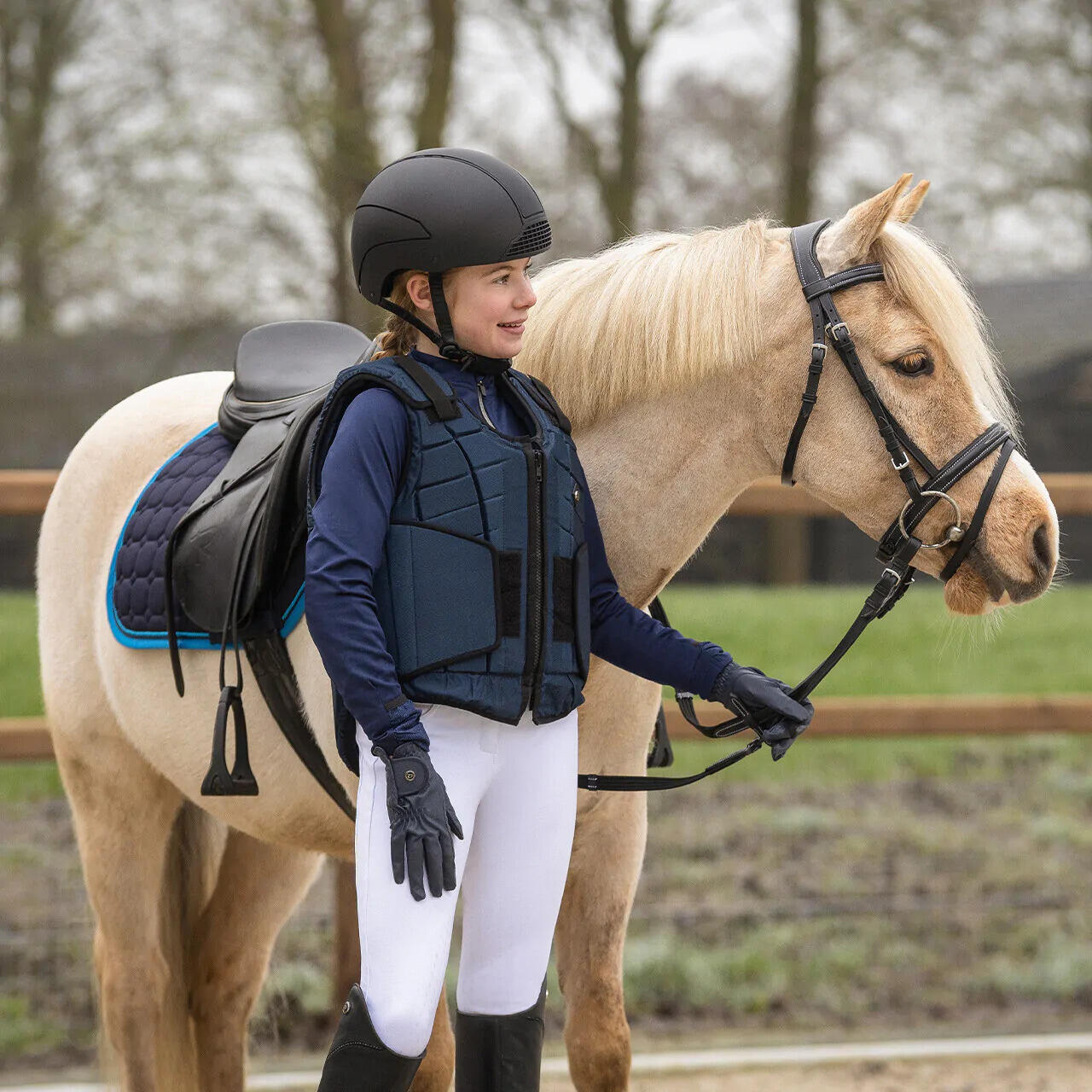 Riding helmet QHP Dallas-XC 3/5