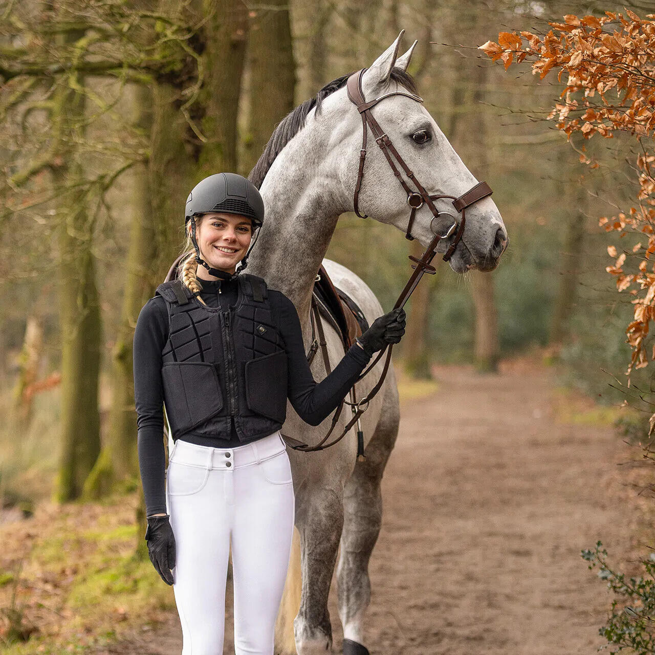 Chaleco de protección para la equitación QHP QHP Decathlon
