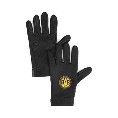 Guantes de jugador de campo Borussia Dortmund PUMA Black Faster Yellow
