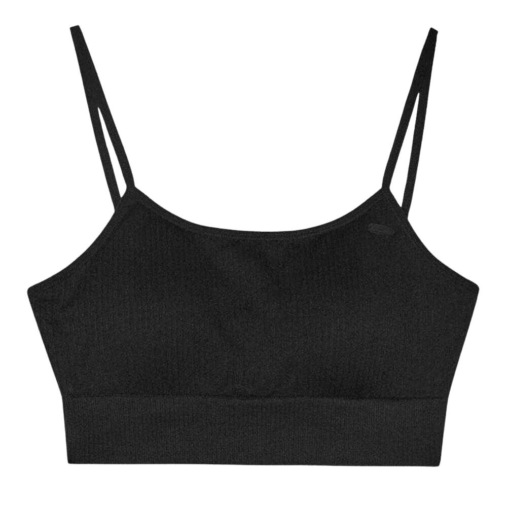 4F Soutien de desporto liso para senhora/senhora Preto