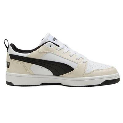 Dames rebound v6 laaggesneden trainers (wit/beige/zwart)
