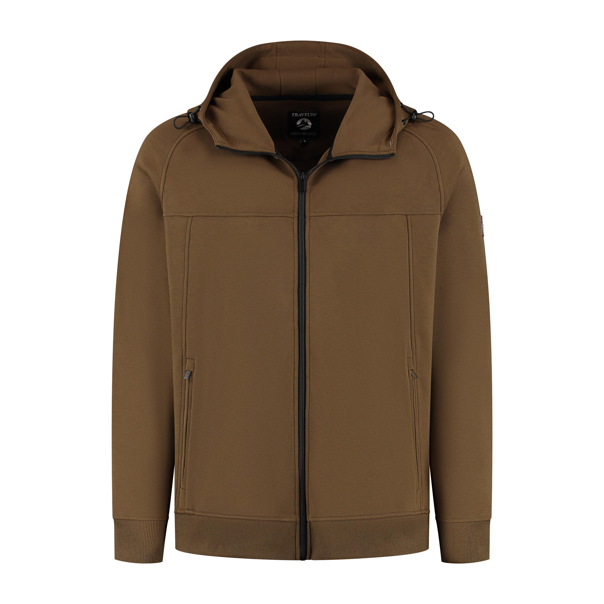 Steffen Homme - Cardigan à capuche - Sweat - Marron 2/7