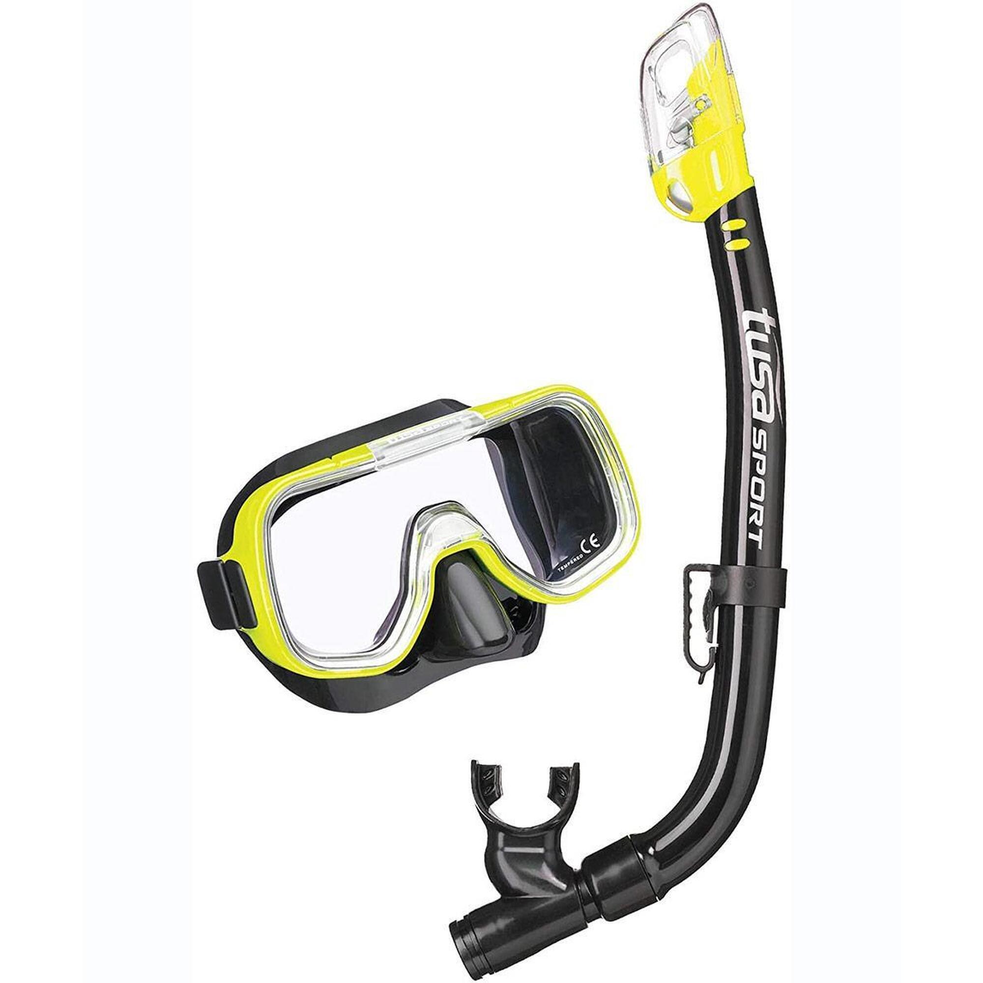 Zestaw Do Nurkowania Tusa Mini-Kleio Junior Combo – Czarny/Błyskotliwy Żółty