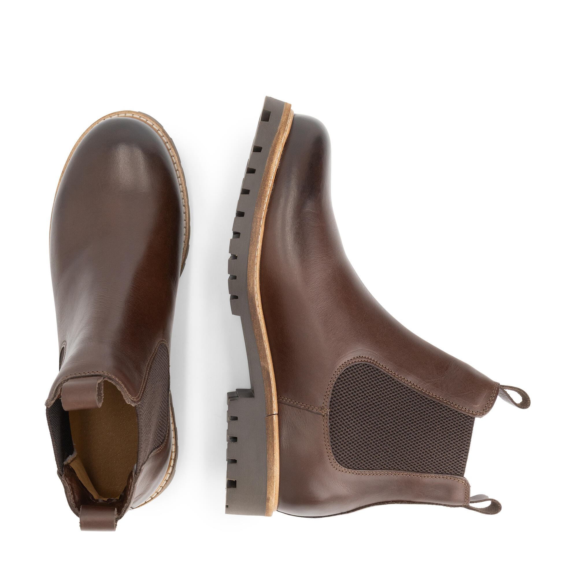 Nodeland Heren - Chelsea boots - Leer - Donkerbruin 4/6