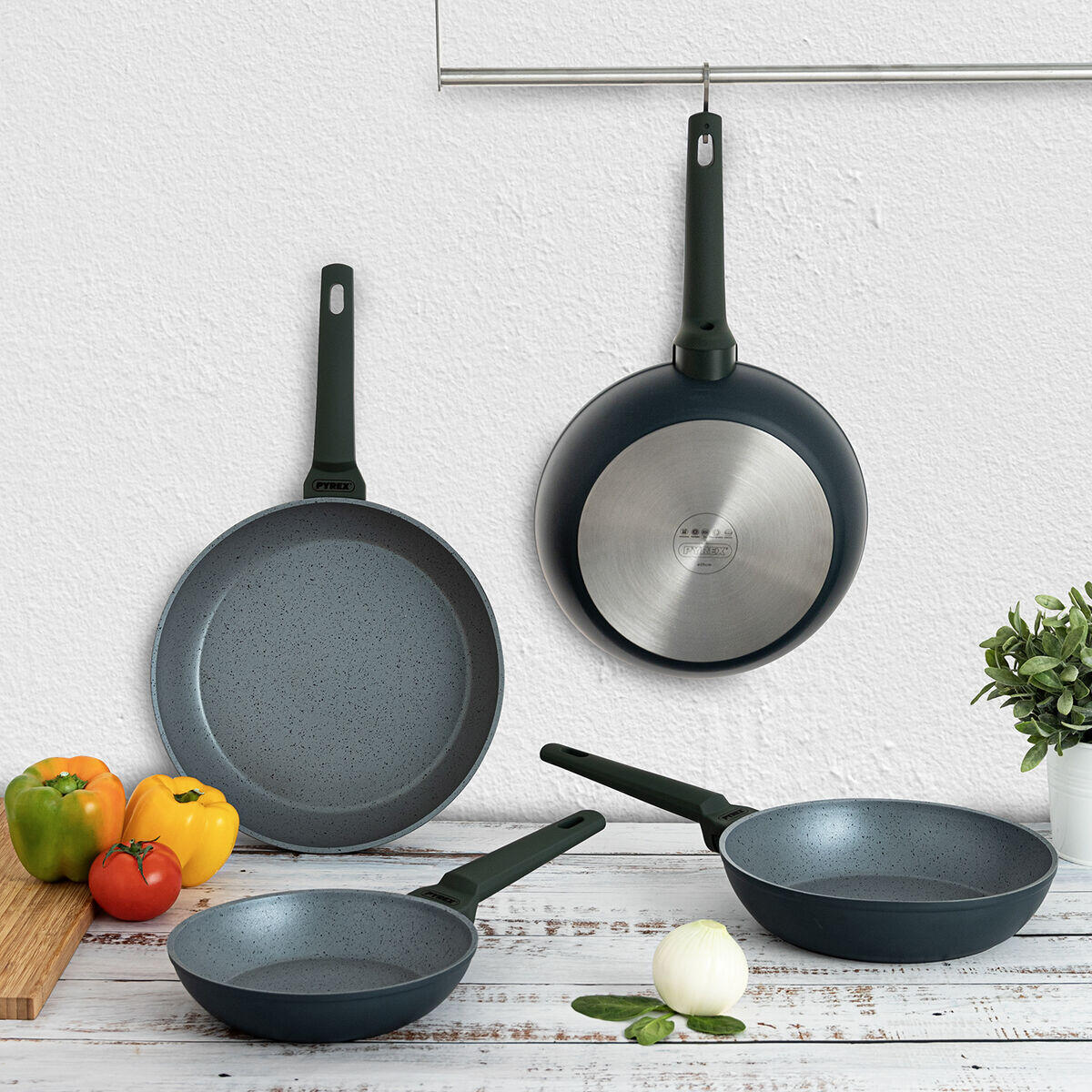 Poêle anti-adhésive Pyrex Geoh Aluminium forgé 3/3