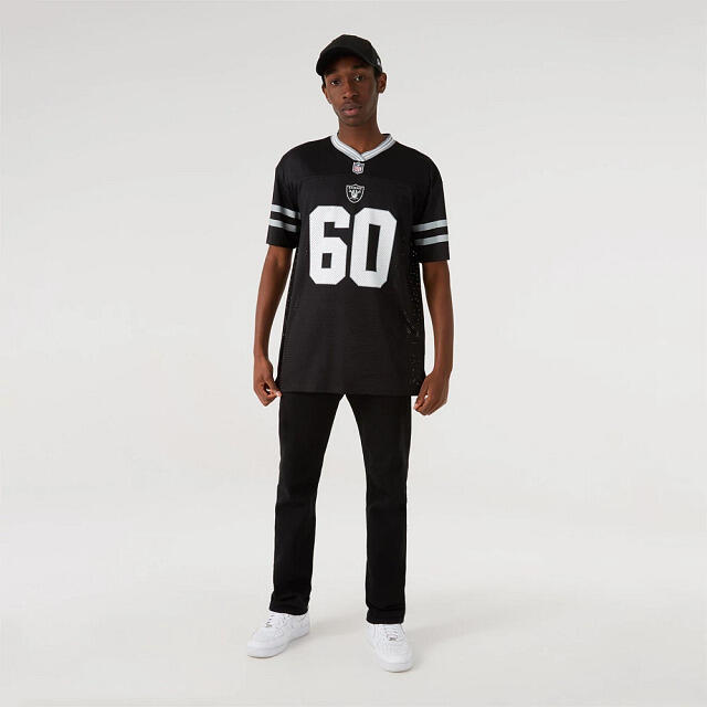 New Era - Maillot Las Vegas Raiders Mesh - Maillot Manches Courtes - Blanc|noir - 40 M - Decathlon