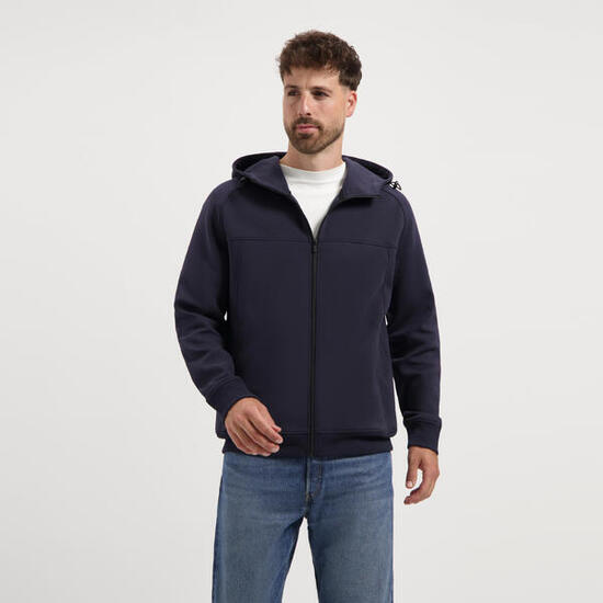Steffen Herren - Outdoor-Strickjacke - Kapuze - Marine