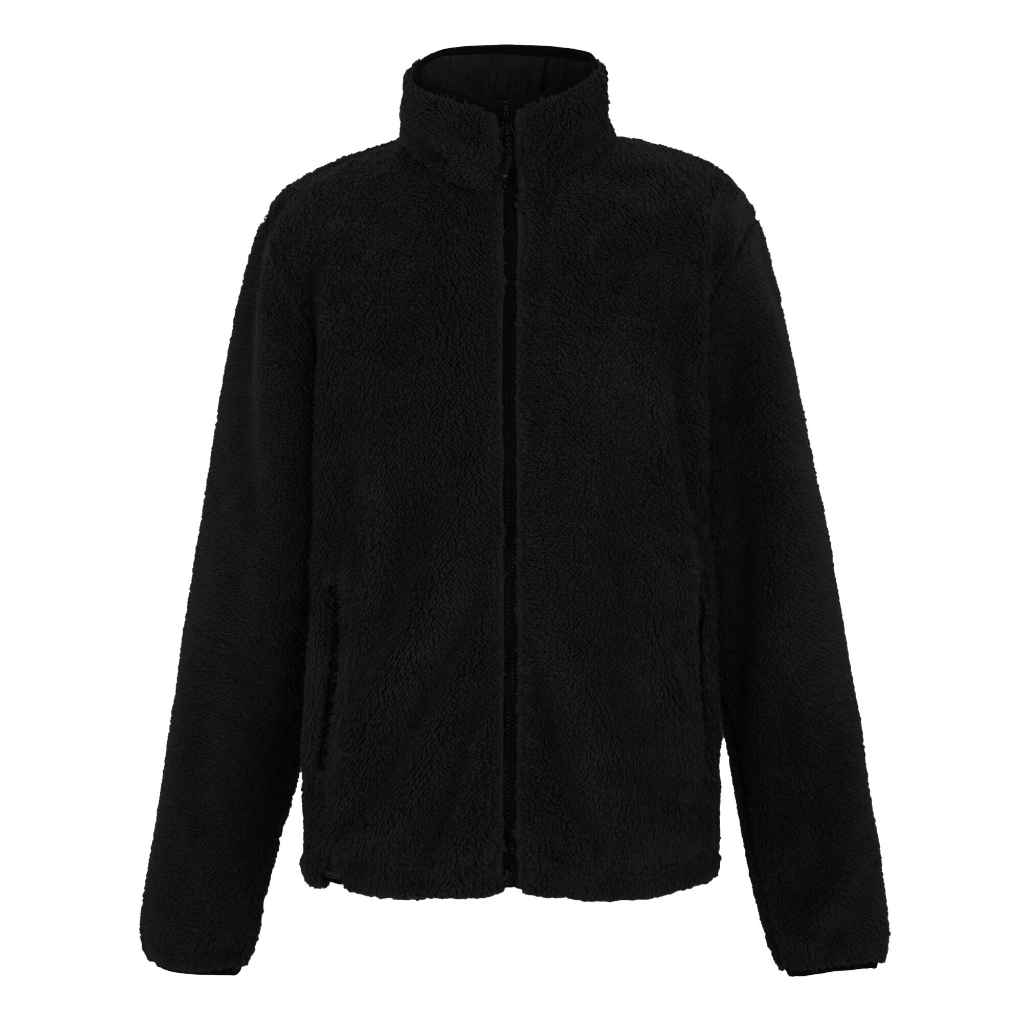 Mens Midoor Fluffy Fleece Jacket (Black) | Decathlon