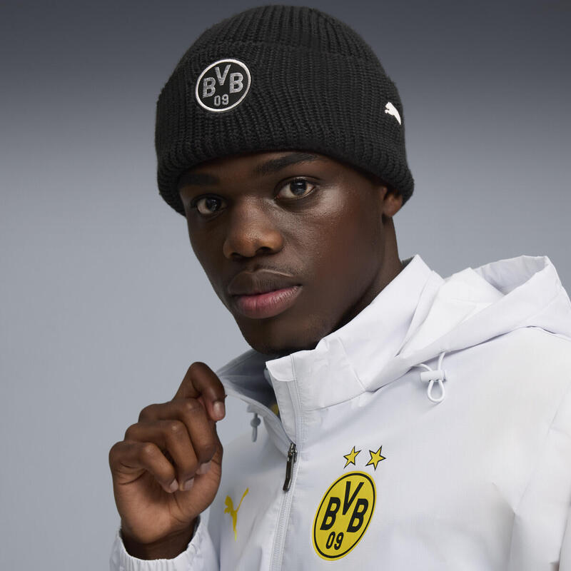 Czapka Borussia Dortmund Esserntials PUMA Black Flat Medium Gray