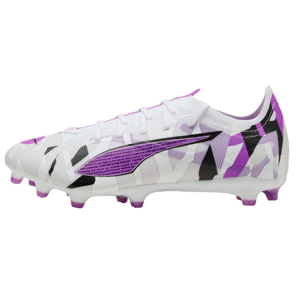 Botas de Fútbol para Suelo Firme Ultra 5 Diseño Cerilla para Hombre Blanco, 2/6