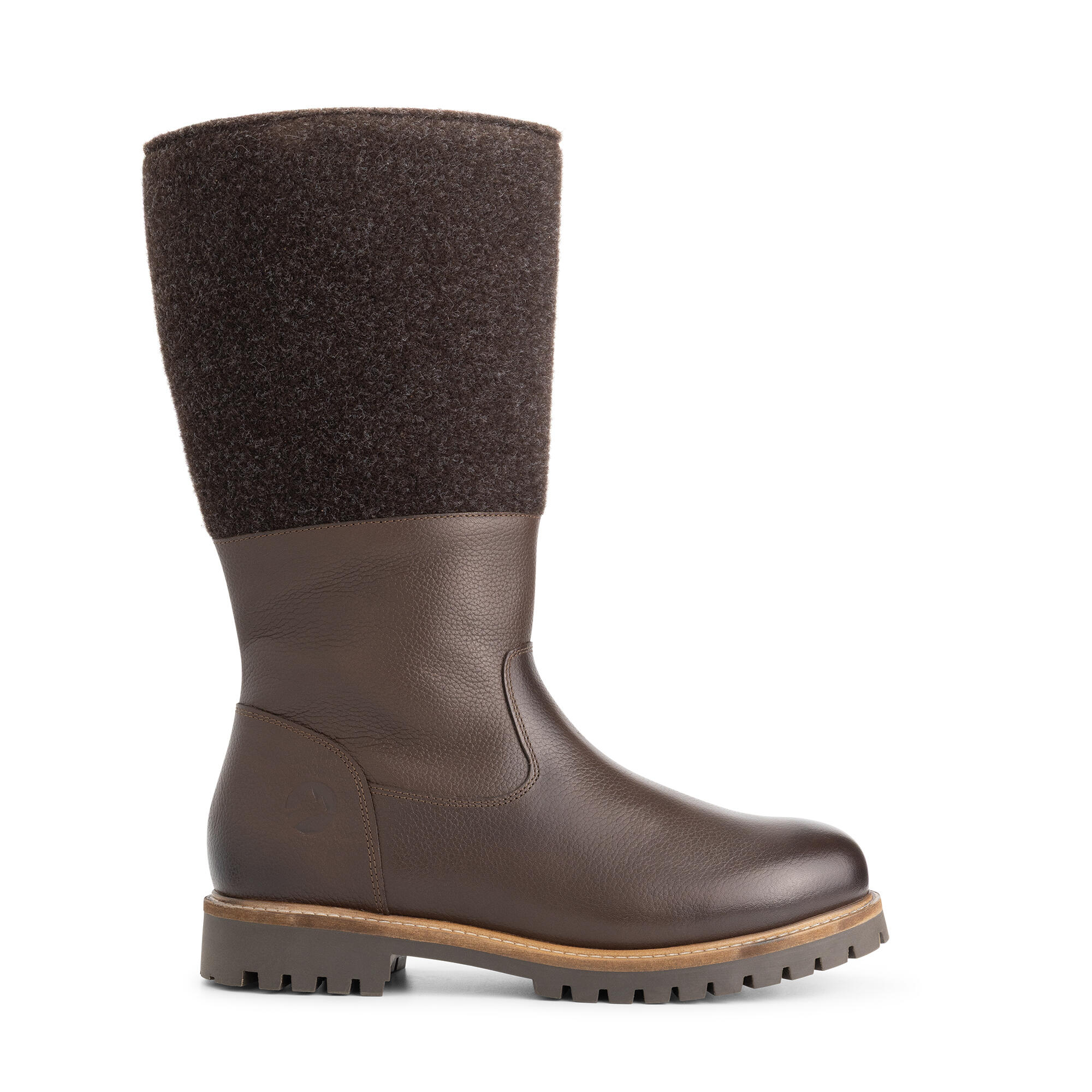 Lagen Homme - Bottes hautes - Laine/Feutre - Marron foncé 3/7