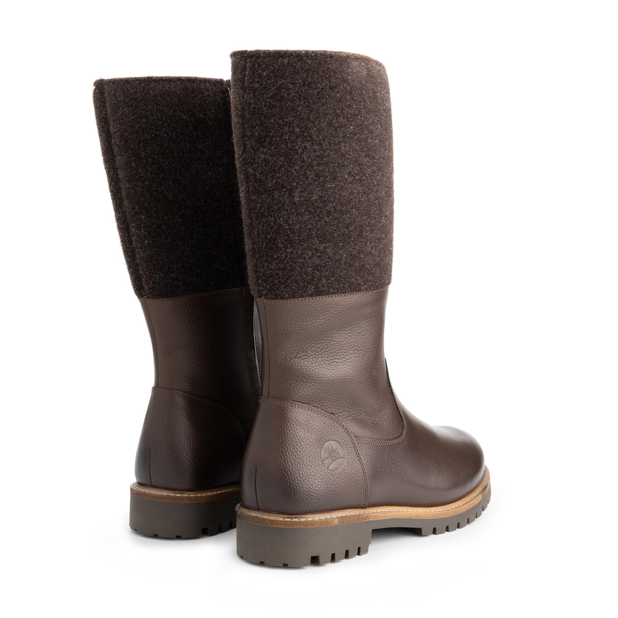 Lagen Homme - Bottes hautes - Laine/Feutre - Marron foncé 2/7