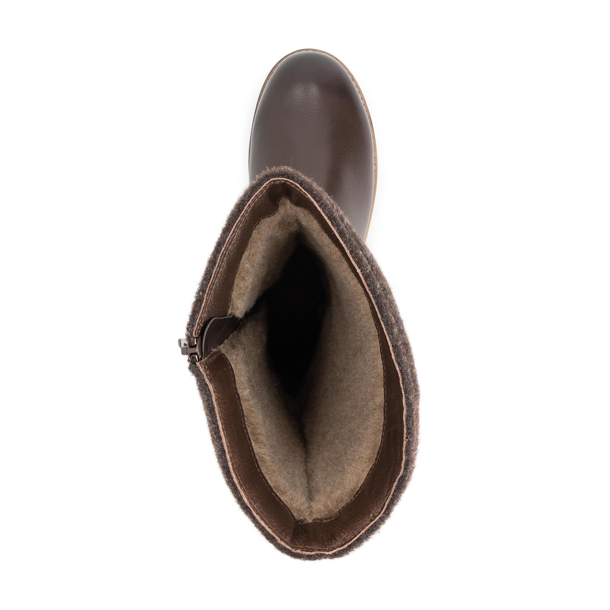 Lagen Homme - Bottes hautes - Laine/Feutre - Marron foncé 5/7