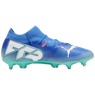Heren future 7 match stevige grond voetbalschoenen (marineblauw/groen)