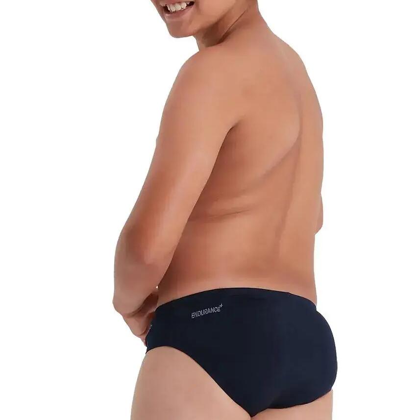Speedo Boys' Endurance+ Swim Briefs Navy Blue Age 7-8