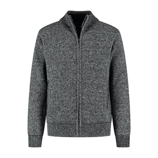 MGO Philip Herren - Outdoor-Strickjacke - Fleecejacke - Dunkelgrau