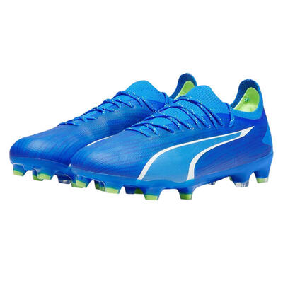 Heren ultra ultimate voetbalschoenen met schoenplaatjes (blauw)