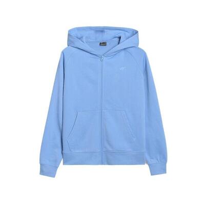 Dames f1763 hoodie met volledige rits (blauw)