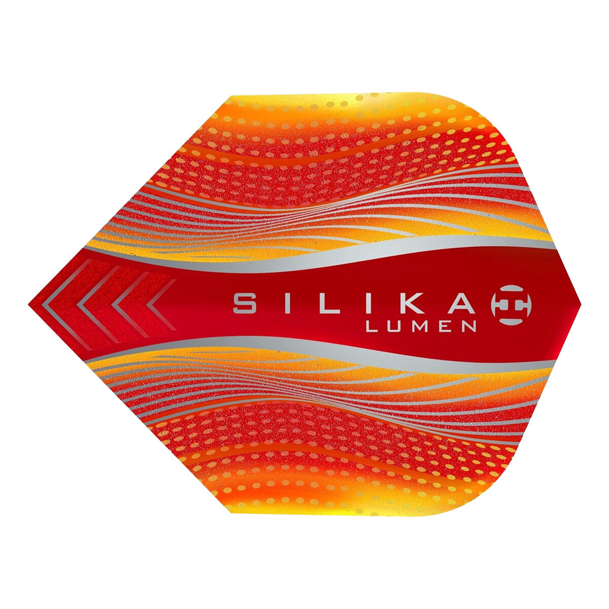 Plumas de Dardos Silica Lumen Packs de 3 Rojo, Naranja 3/4