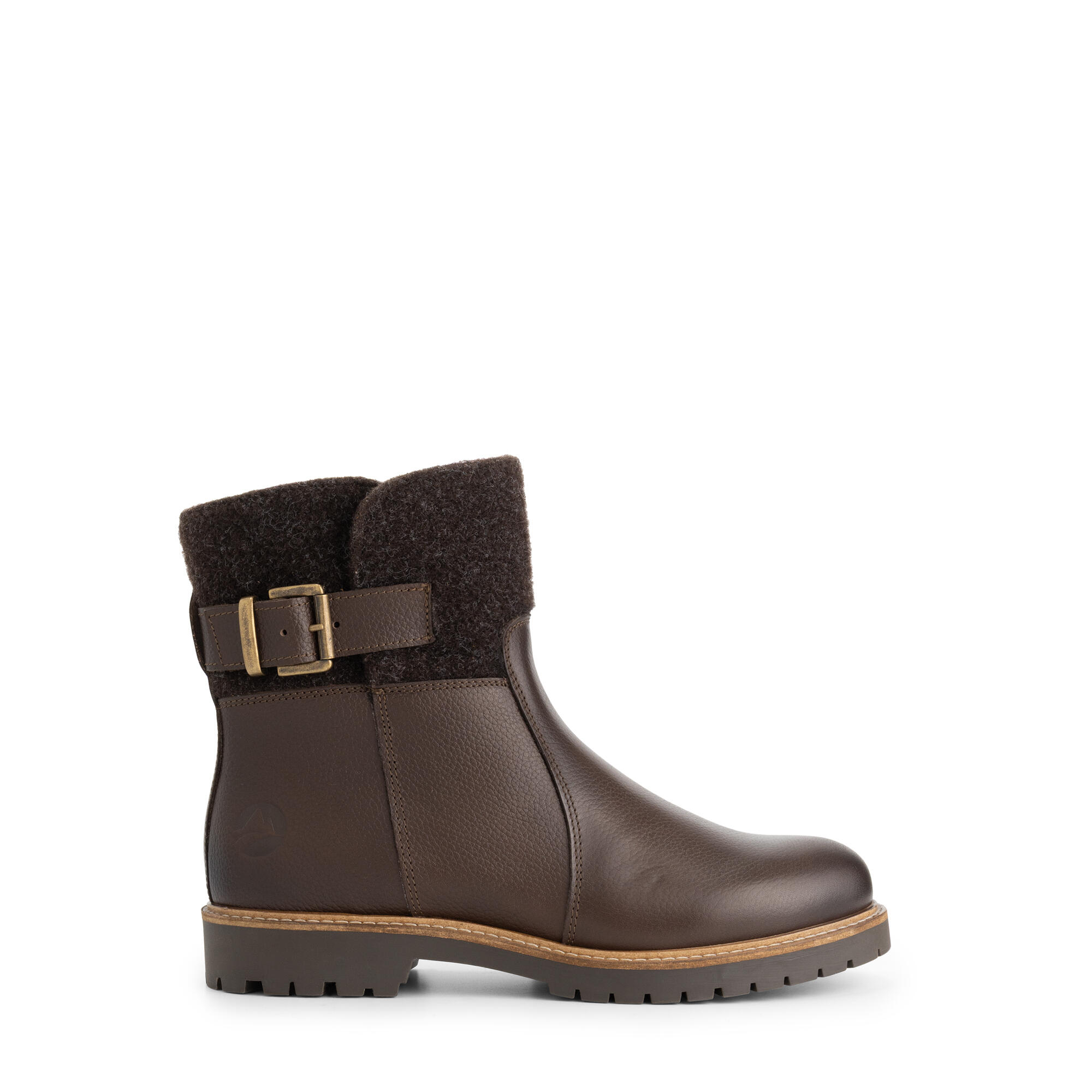 Orkla Femmes - Bottines - Laine/Feutre - Marron foncé 3/6