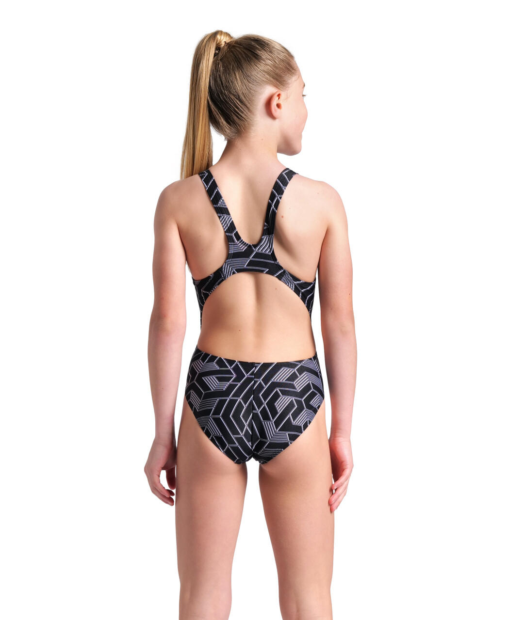 Maillot de bain fille Arena Escape Swim Tech L Équipe Noir 3/5