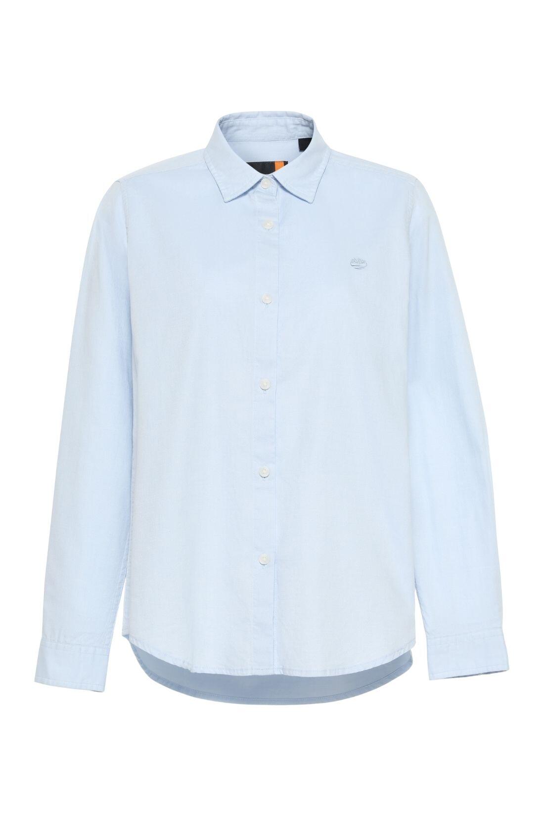 Camicia donna Oxford con ricamo tonale 2/5