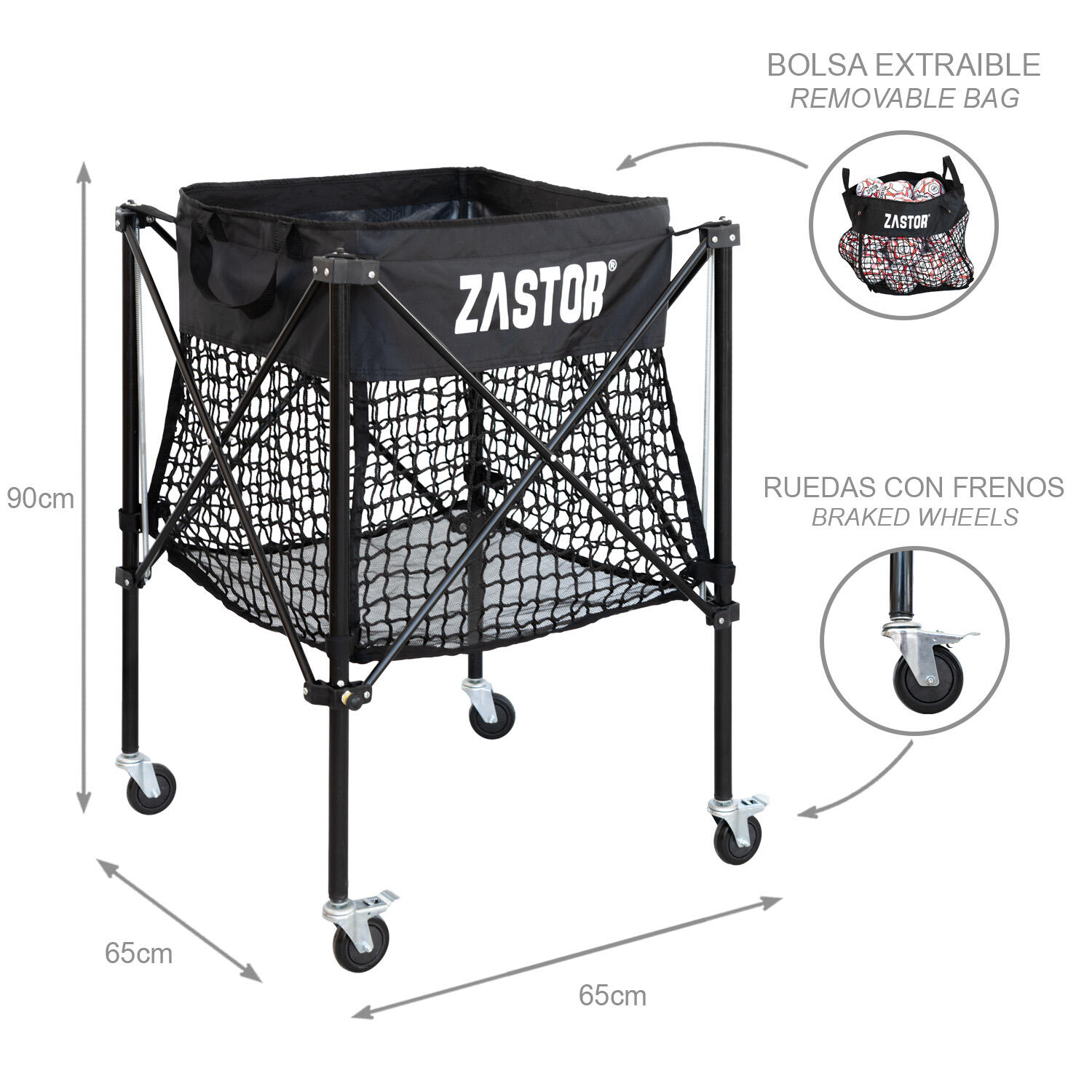 Carro Portabalones Plegable Zastor Kalso 3/7