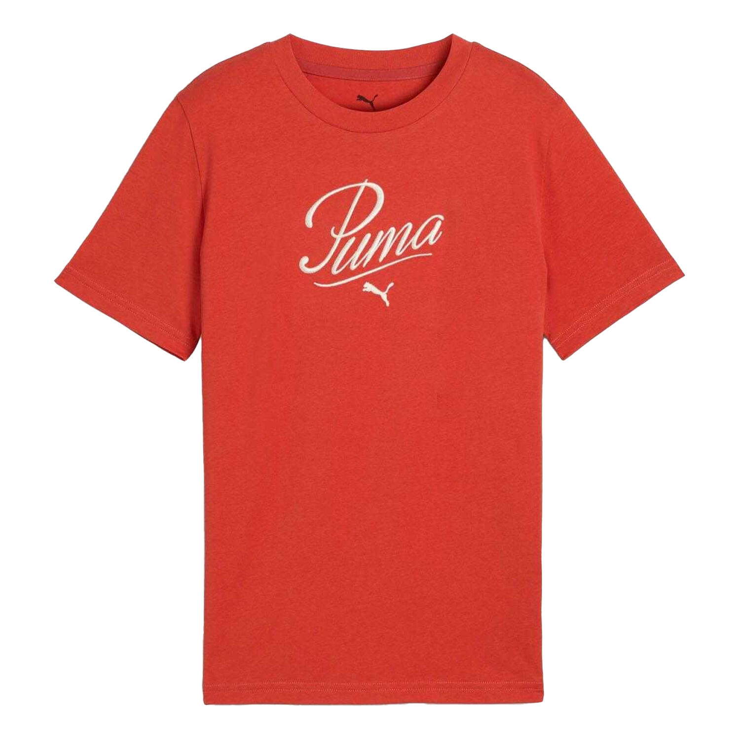 PUMA Maglietta Scritta Bambini Puma Essential Rosso