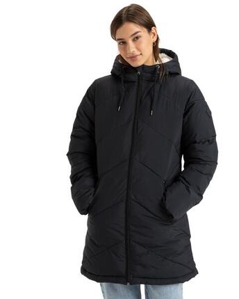 Veste longue à capuche BETTER WEATHER Noir Femme