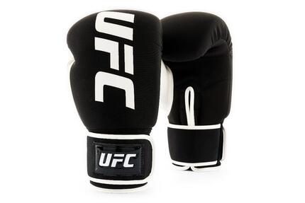 UFC PRO Waschbare Boxhandschuhe – Schwarz/Weiss – L
