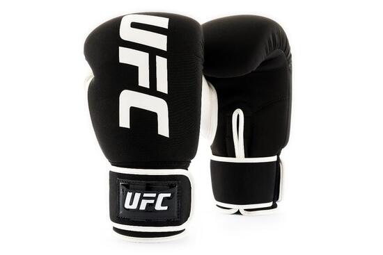 UFC PRO Waschbare Boxhandschuhe – Schwarz/Weiss – L