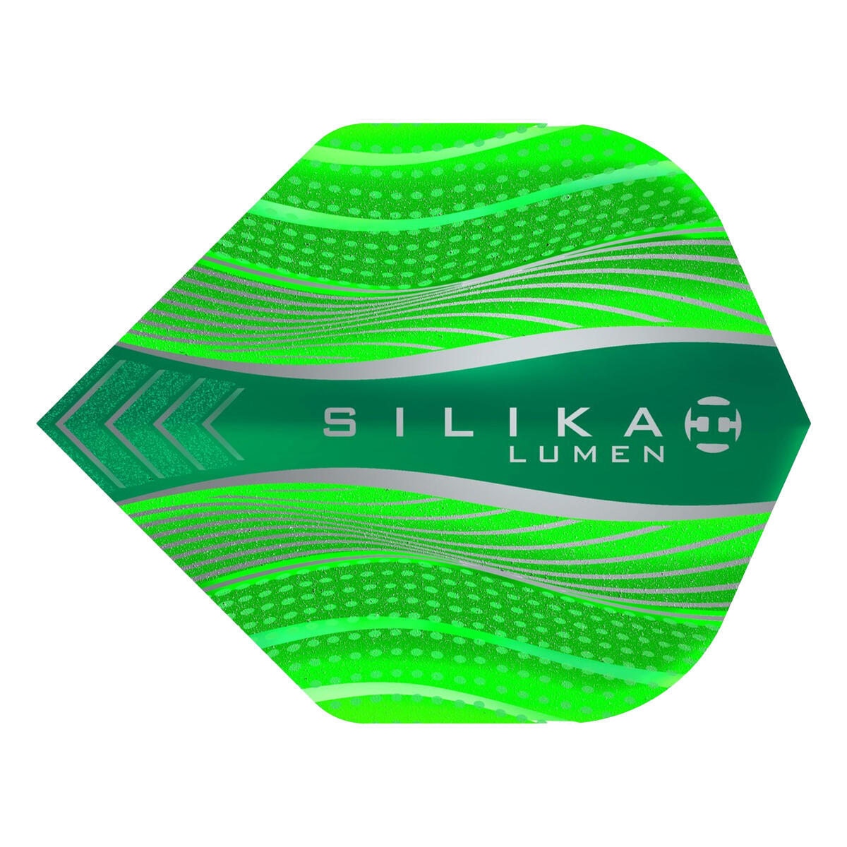Plumas de Dardos Silica Lumen Packs de 3 Verde 3/4
