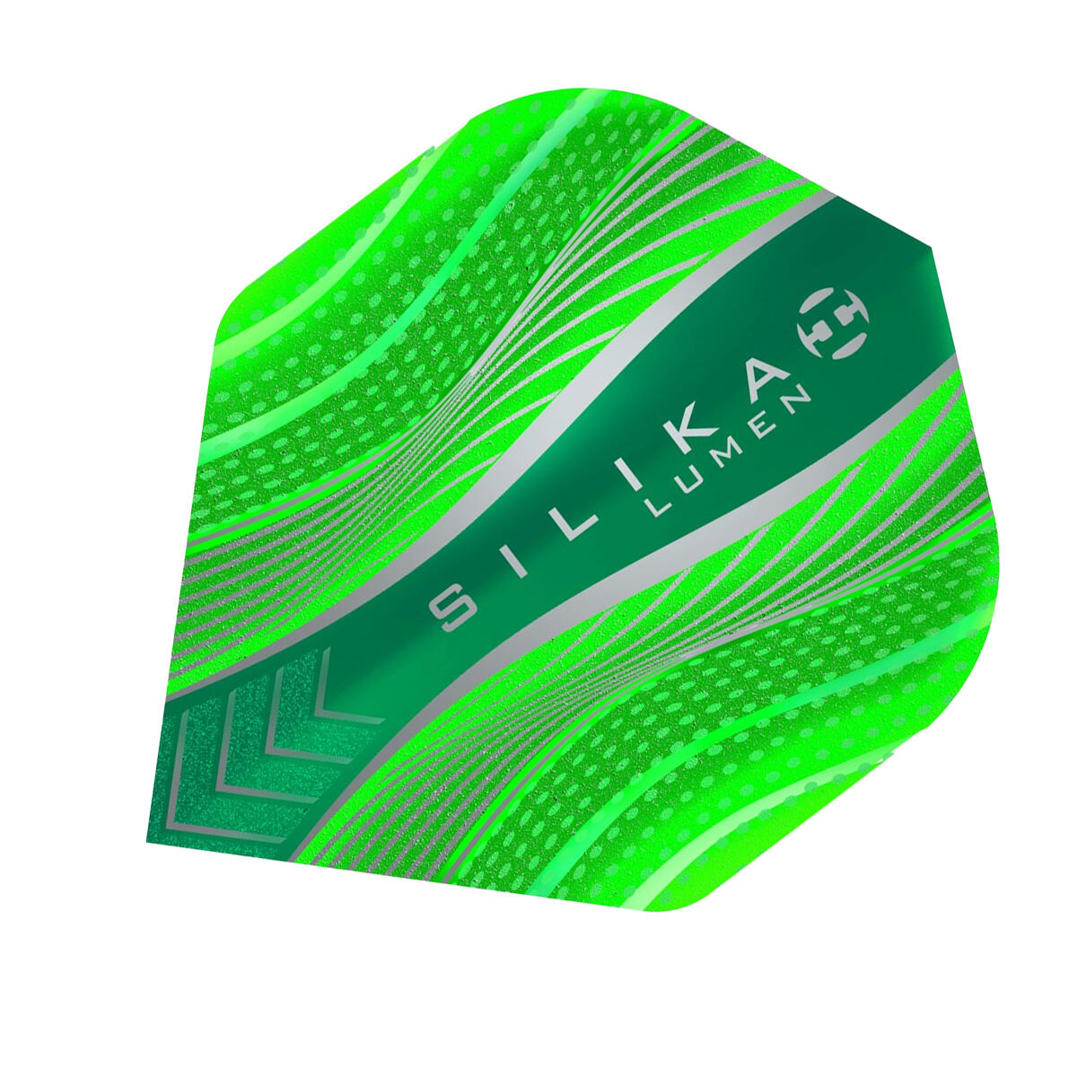 Plumas de Dardos Silica Lumen Packs de 3 Verde 4/4