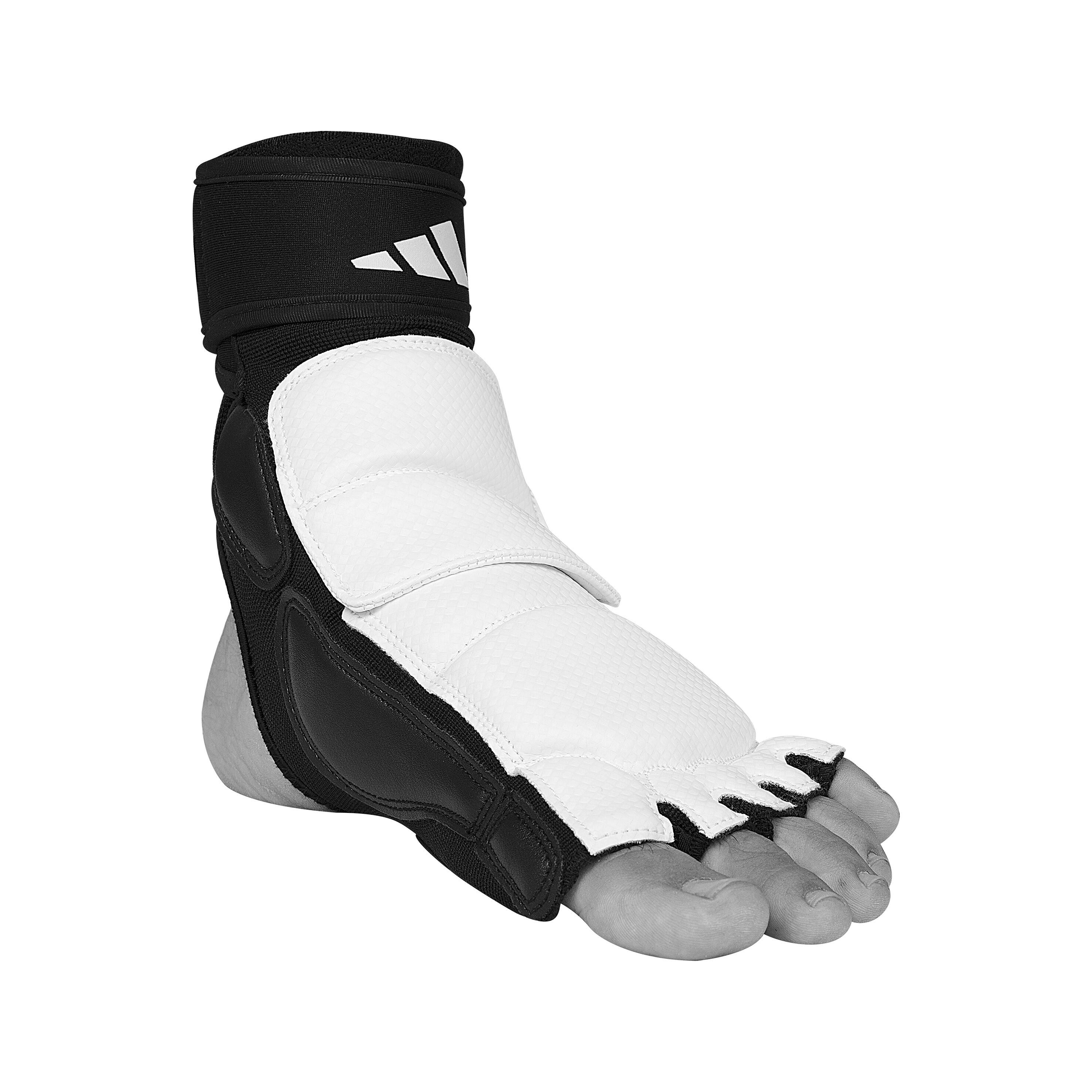 Pitaines de combat taekwondo  (couleur : blanc/noir - taille : xl) 3/5