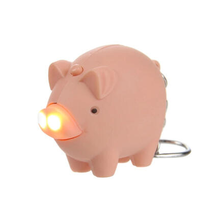 Porteclé Torche Animal (Rose)