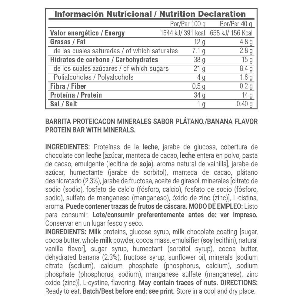 Protein bar - 40g Banana da Masmusculo Supplements 3/4