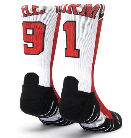 Calzini unisex Scrimmage basket Jersey The Worm Multicolore Taglia M (39-44) 2/2