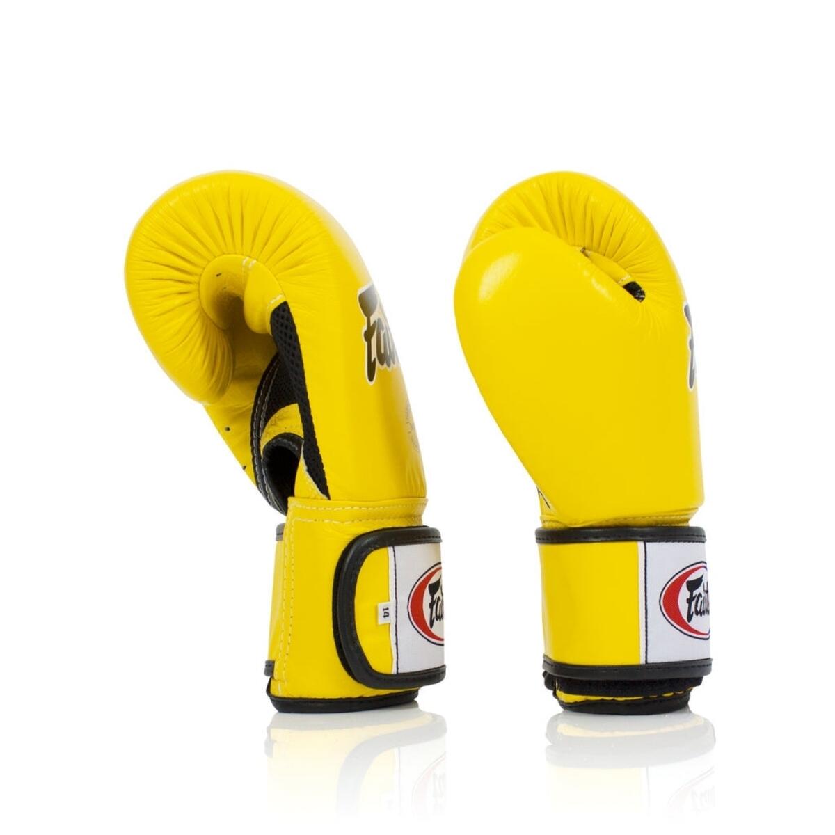 Gants de boxe Fairtex BGV1 – Universels – Jaune – 16 oz 2/4
