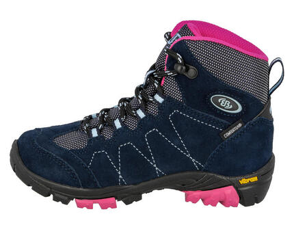 Chaussure randonnée Brütting Bergen filles daim bleu, imperméable Vibram